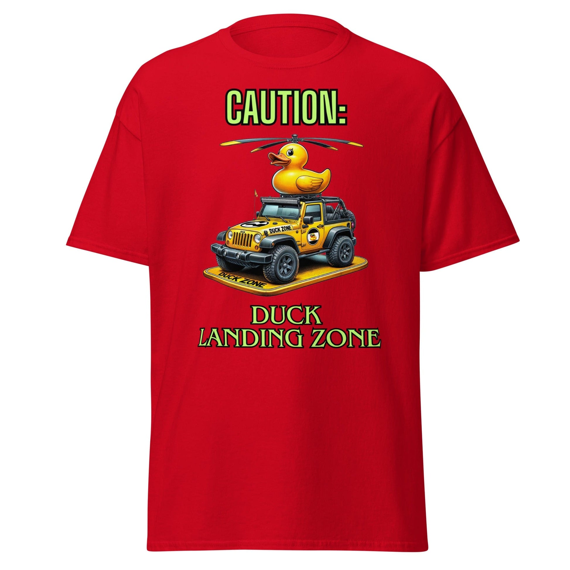 Liberty & Lead Apparel Red / S Duck Duck Jeep Jeep Lovers Duck Landing Zone - Men's Classic Tee