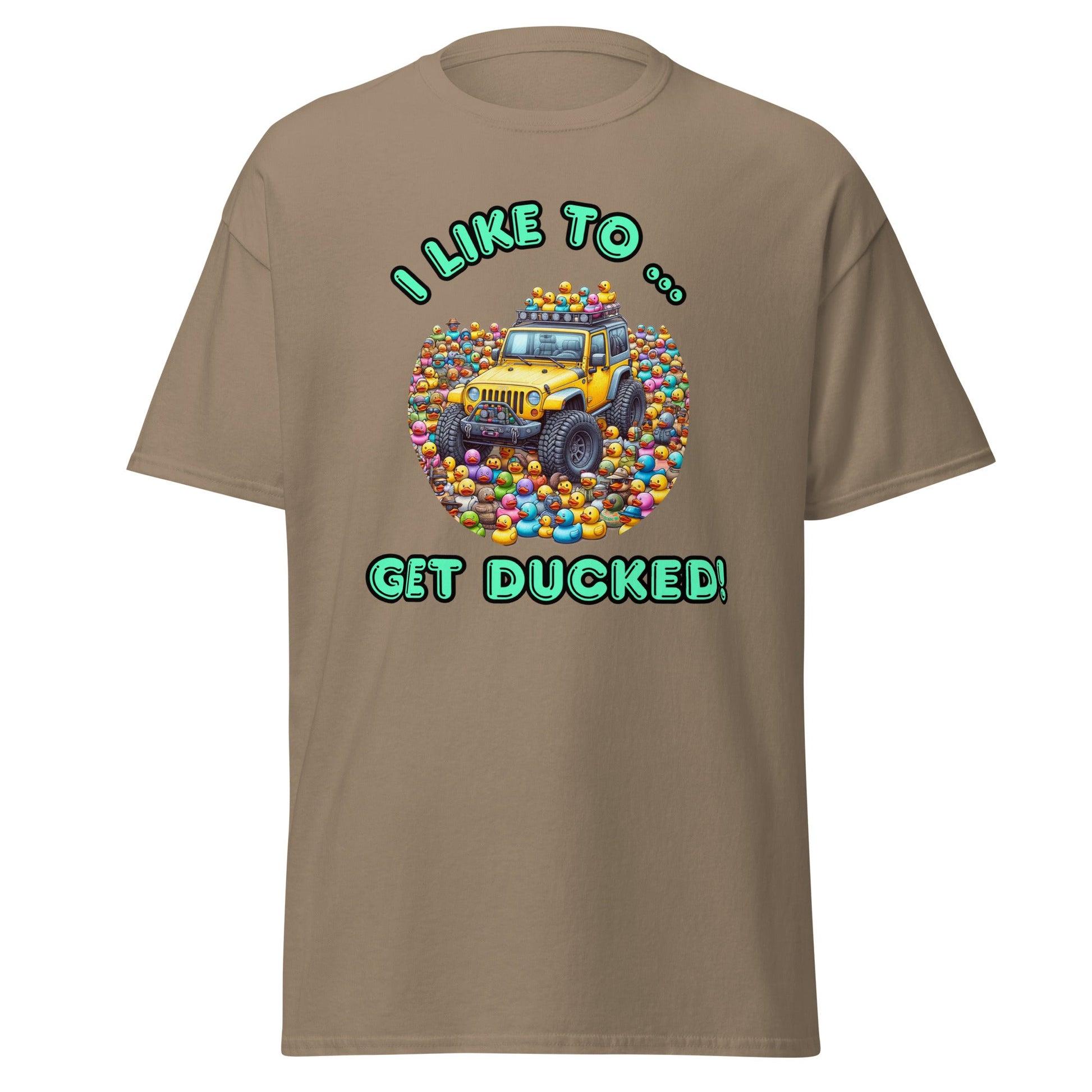 Liberty & Lead Apparel T-Shirts Brown Savana / S Duck Duck Jeep Jeep Lovers Get Ducked - Men's Classic Tee