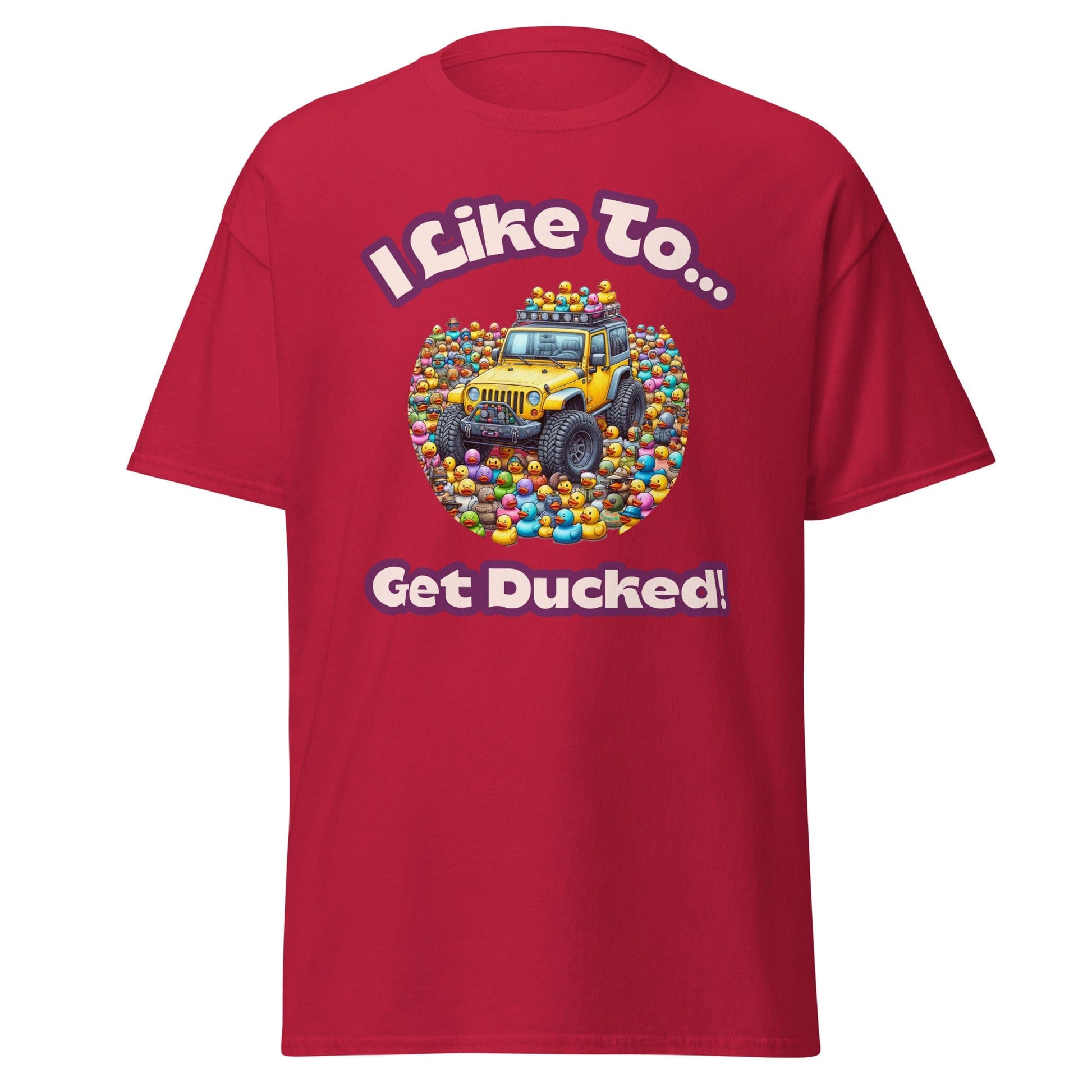 Liberty & Lead Apparel T-Shirts Cardinal / S Duck Duck Jeep Jeep Lovers Get Ducked - Men's Classic Tee