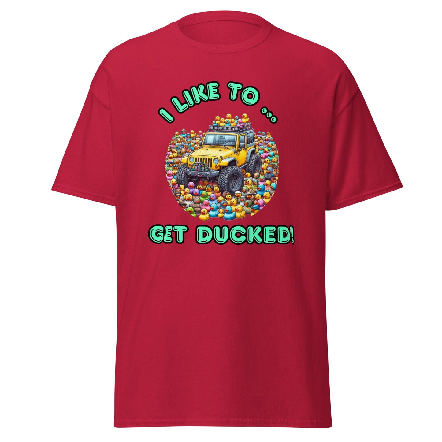 Liberty & Lead Apparel T-Shirts Cardinal / S Duck Duck Jeep Jeep Lovers Get Ducked - Men's Classic Tee