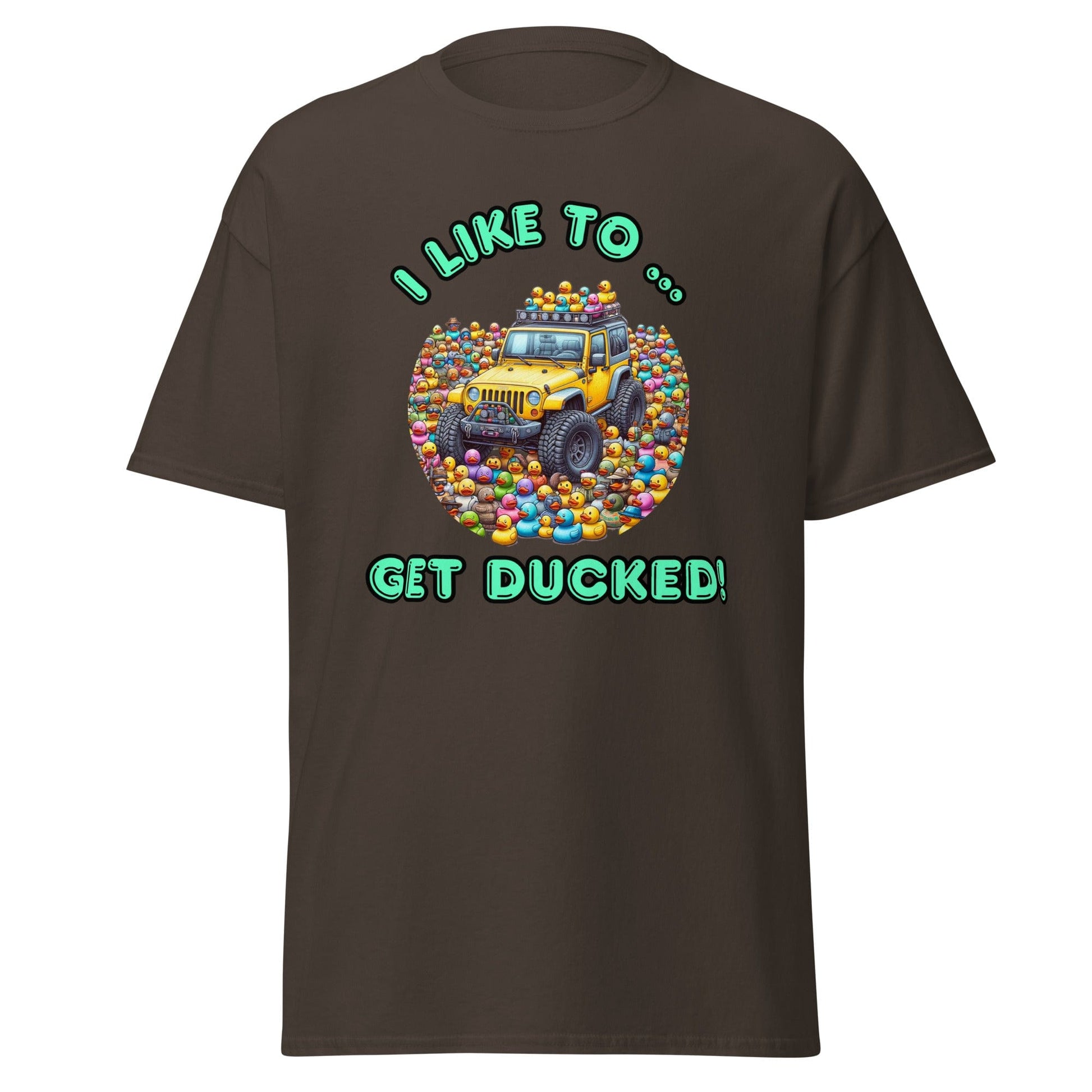 Liberty & Lead Apparel T-Shirts Dark Chocolate / S Duck Duck Jeep Jeep Lovers Get Ducked - Men's Classic Tee