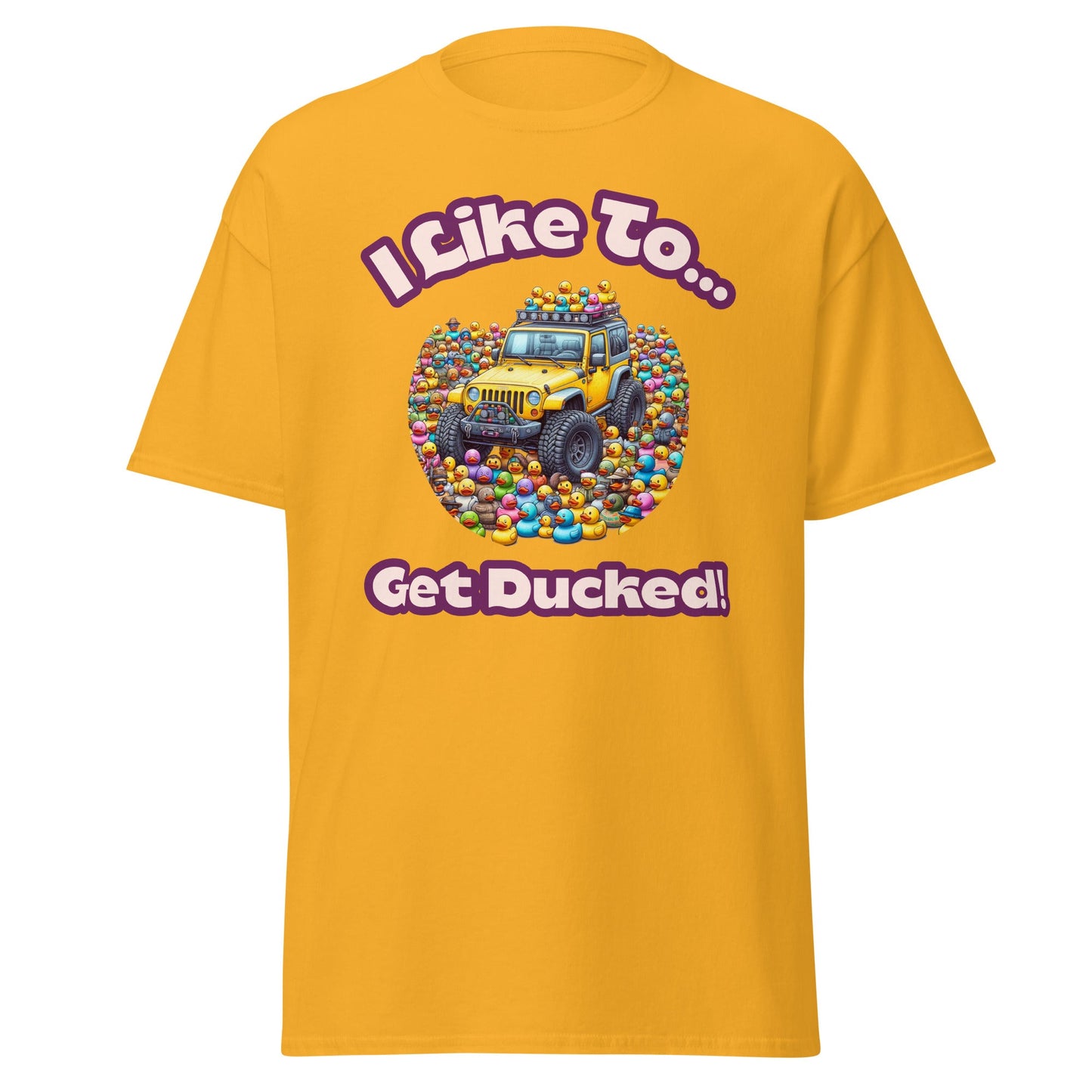 Liberty & Lead Apparel T-Shirts Gold / S Duck Duck Jeep Jeep Lovers Get Ducked - Men's Classic Tee