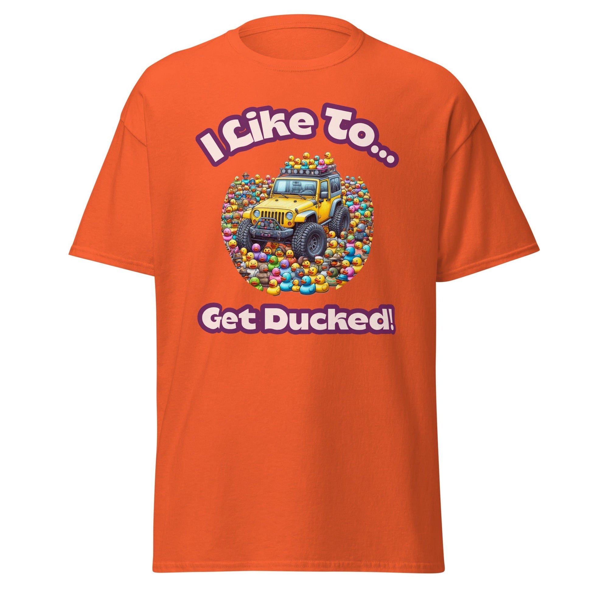 Liberty & Lead Apparel T-Shirts Orange / S Duck Duck Jeep Jeep Lovers Get Ducked - Men's Classic Tee