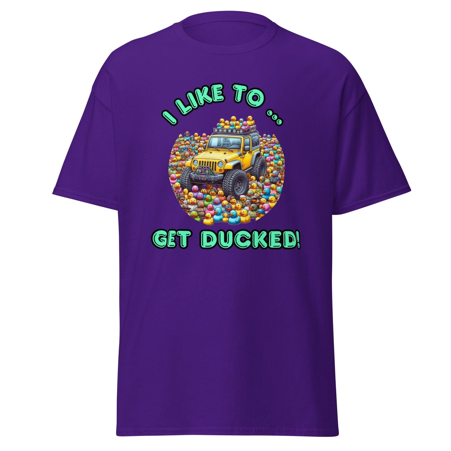 Liberty & Lead Apparel T-Shirts Purple / S Duck Duck Jeep Jeep Lovers Get Ducked - Men's Classic Tee