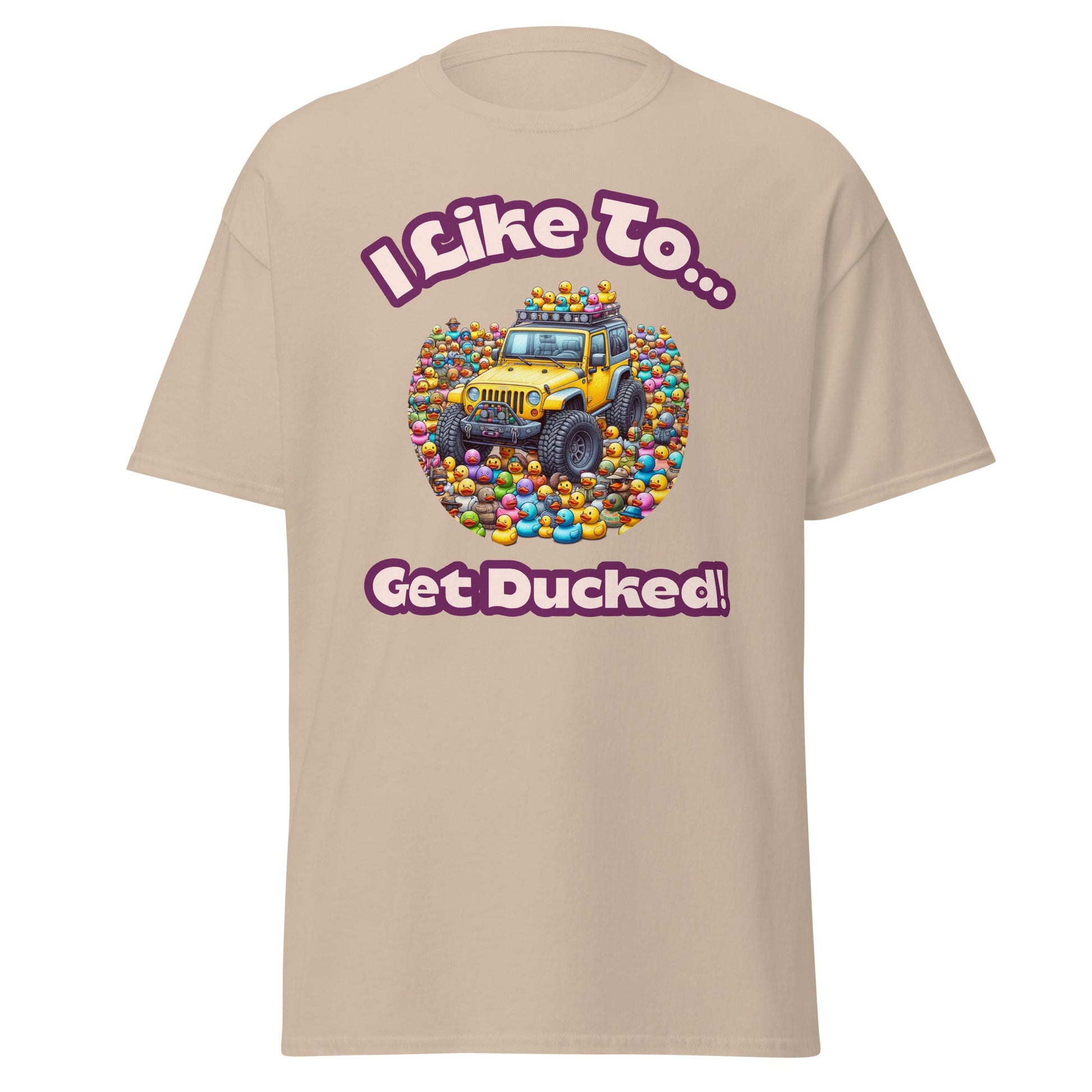 Liberty & Lead Apparel T-Shirts Sand / S Duck Duck Jeep Jeep Lovers Get Ducked - Men's Classic Tee