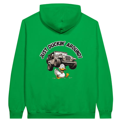 Liberty & Lead Apparel Print Material Irish Green / S Duck Duck Jeep Just Duckin' Around Jeep Lovers - Unisex Hoodie