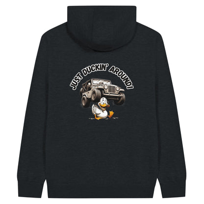 Liberty & Lead Apparel Print Material Black / S Duck Duck Jeep Just Duckin' Around Jeep Lovers - Unisex Zip Hoodies