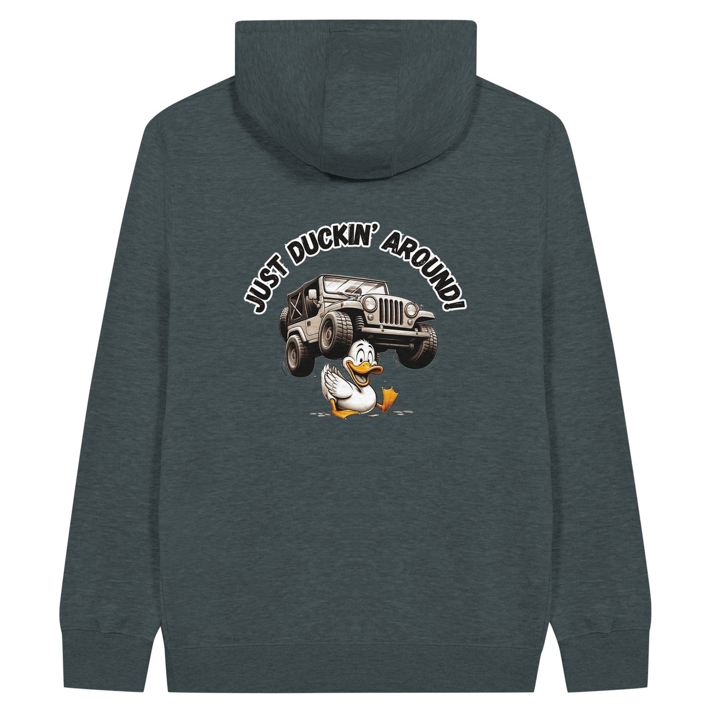 Liberty & Lead Apparel Print Material Charcoal Heather / S Duck Duck Jeep Just Duckin' Around Jeep Lovers - Unisex Zip Hoodies