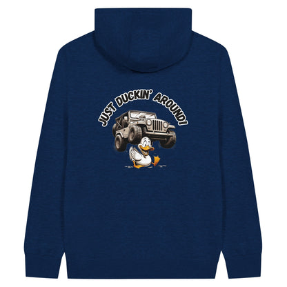 Liberty & Lead Apparel Print Material Navy / S Duck Duck Jeep Just Duckin' Around Jeep Lovers - Unisex Zip Hoodies