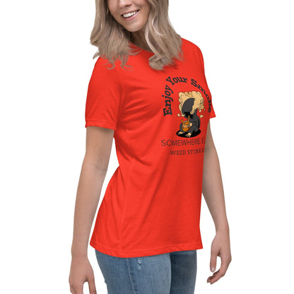 Liberty & Lead Apparel Enjoy Your Smoke - Ladies Relaxed Tee