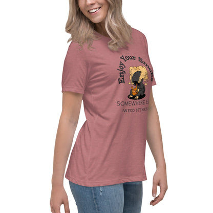 Liberty & Lead Apparel Enjoy Your Smoke - Ladies Relaxed Tee