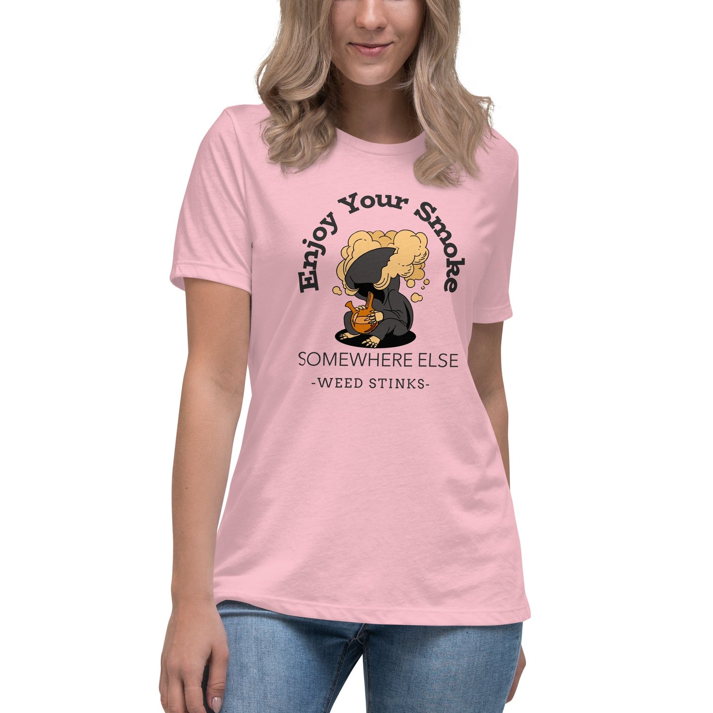 Liberty & Lead Apparel Pink / S Enjoy Your Smoke - Ladies Relaxed Tee