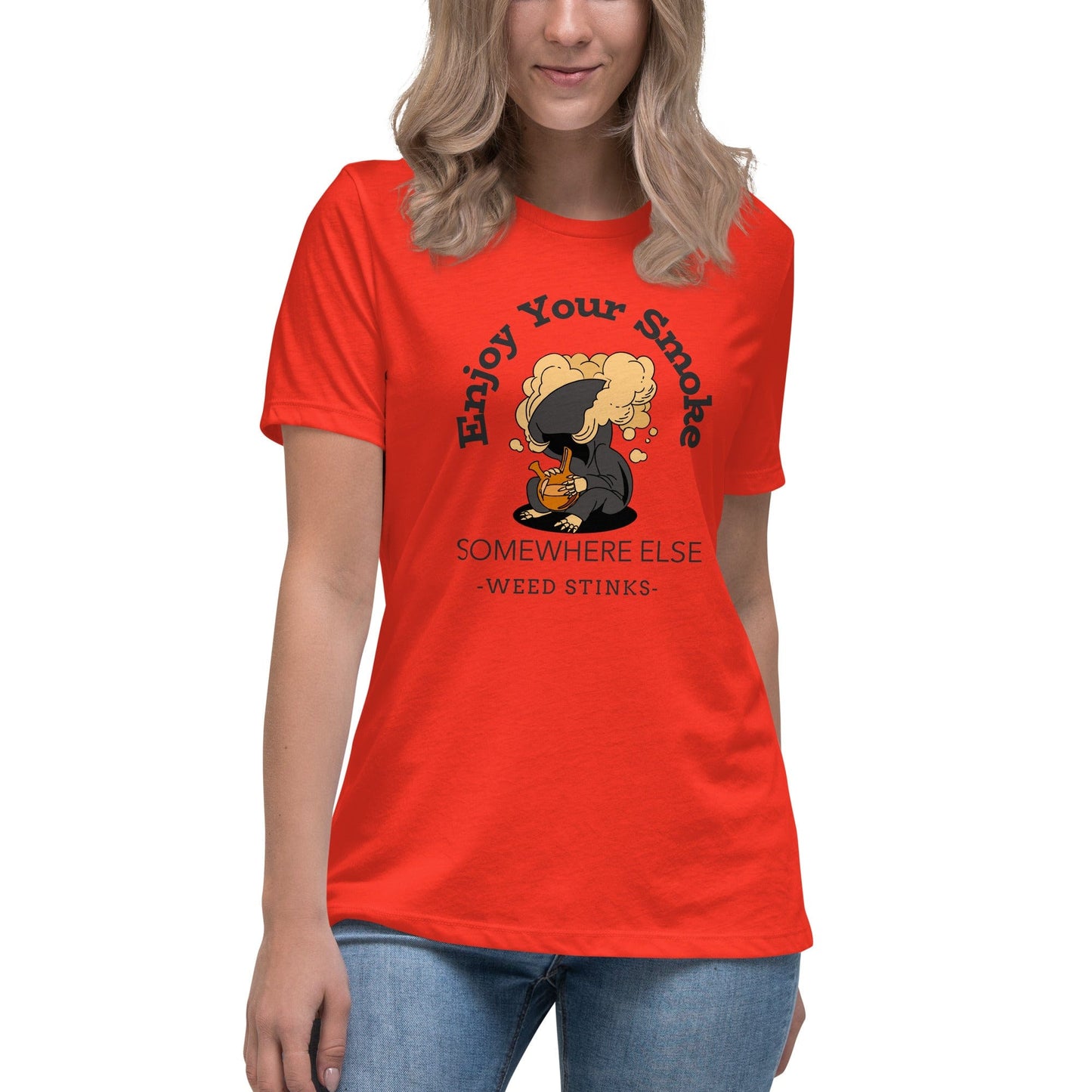 Liberty & Lead Apparel Poppy / S Enjoy Your Smoke - Ladies Relaxed Tee