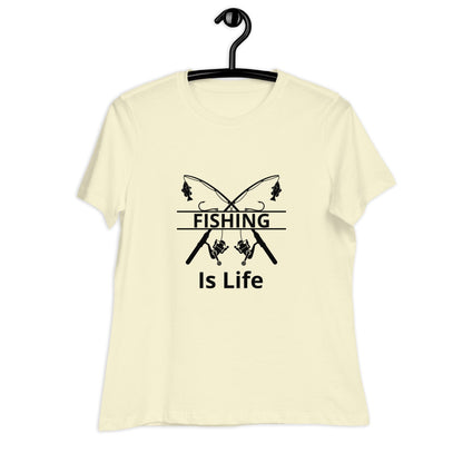 Liberty & Lead Apparel Fishing Is Life - Ladies Relaxed Tee