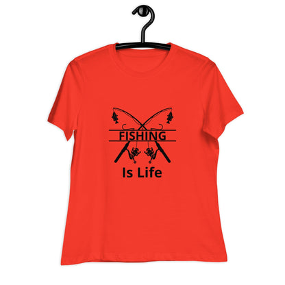 Liberty & Lead Apparel Fishing Is Life - Ladies Relaxed Tee