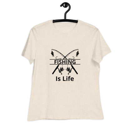 Liberty & Lead Apparel Fishing Is Life - Ladies Relaxed Tee