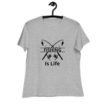 Liberty & Lead Apparel Fishing Is Life - Ladies Relaxed Tee