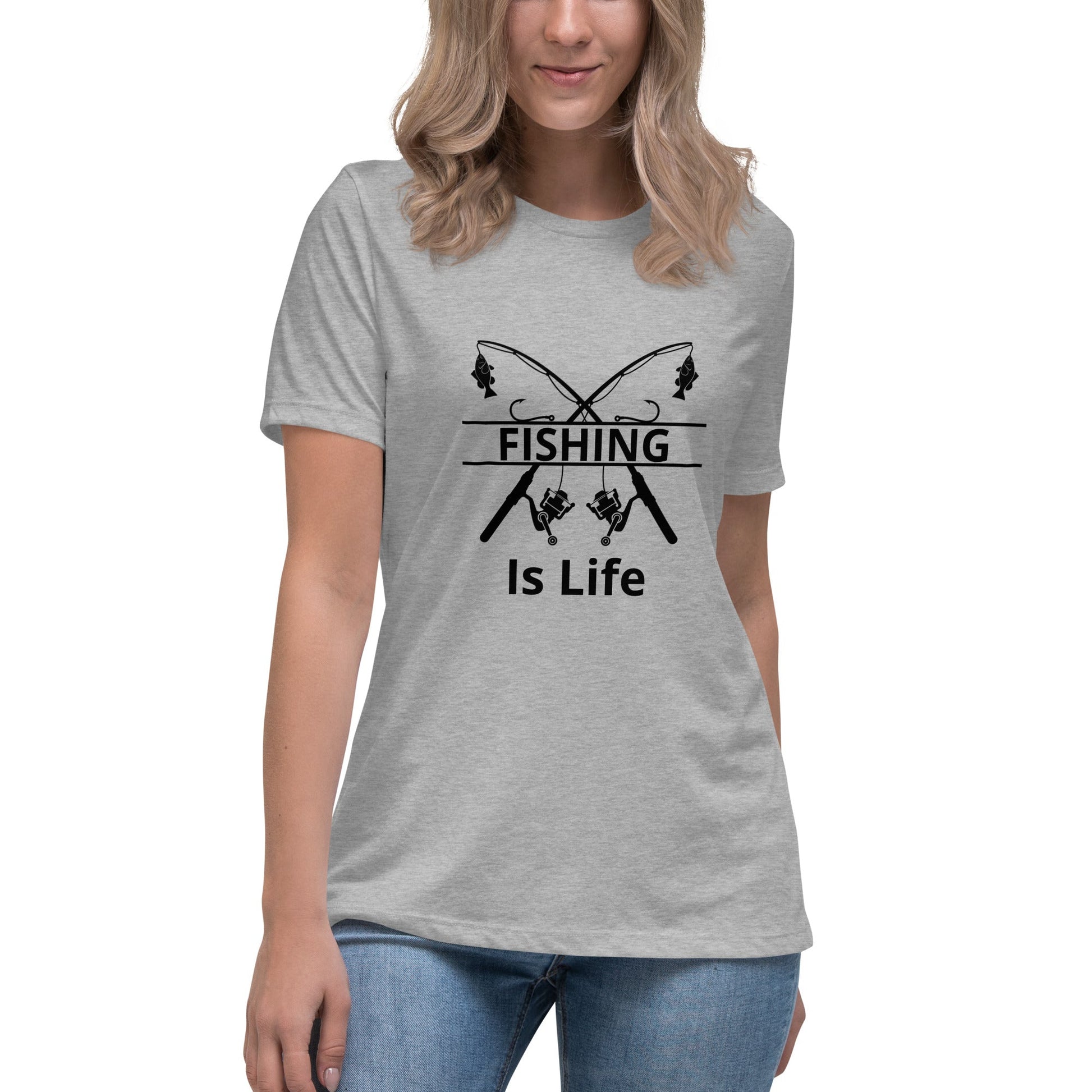 Liberty & Lead Apparel Fishing Is Life - Ladies Relaxed Tee