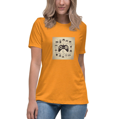 Liberty & Lead Apparel Heather Marmalade / S Gamer - Ladies Relaxed Tee