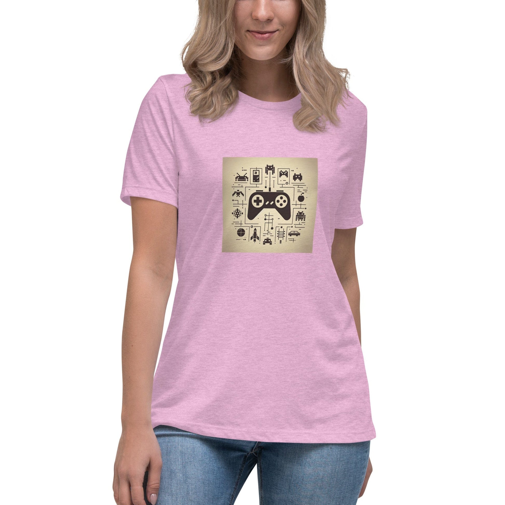 Liberty & Lead Apparel Heather Prism Lilac / S Gamer - Ladies Relaxed Tee