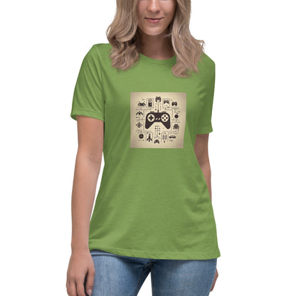 Liberty & Lead Apparel Leaf / S Gamer - Ladies Relaxed Tee