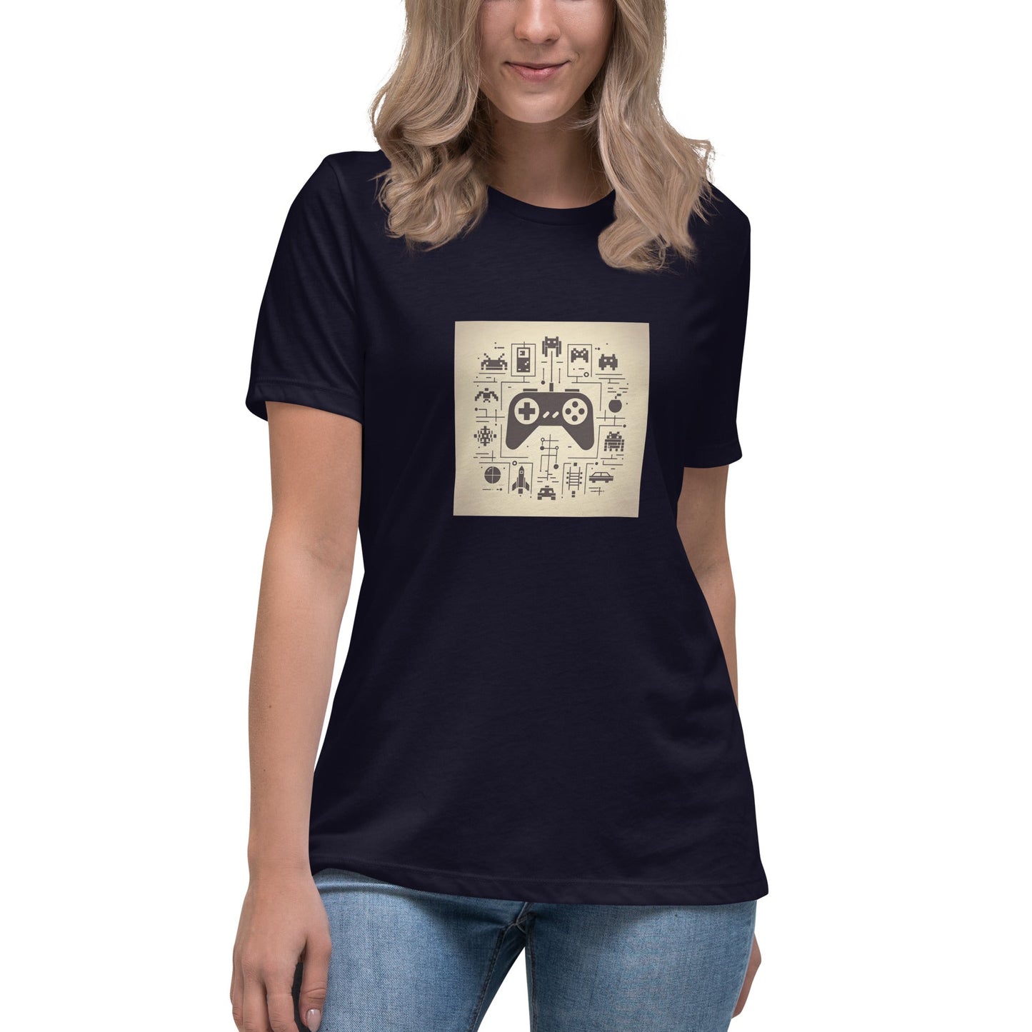 Liberty & Lead Apparel Navy / S Gamer - Ladies Relaxed Tee