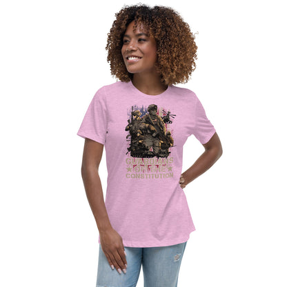 Liberty & Lead Apparel Heather Prism Lilac / S Guardians - Ladies Relaxed Tee