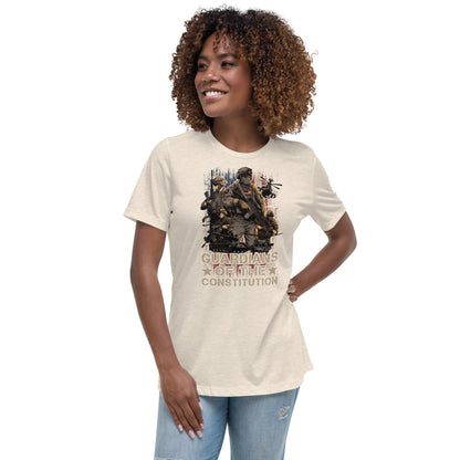 Liberty & Lead Apparel Heather Prism Natural / S Guardians - Ladies Relaxed Tee