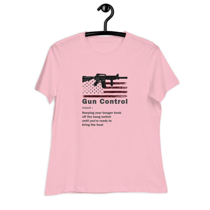 Liberty & Lead Apparel Gun Control 2 - Ladies Relaxed Tee