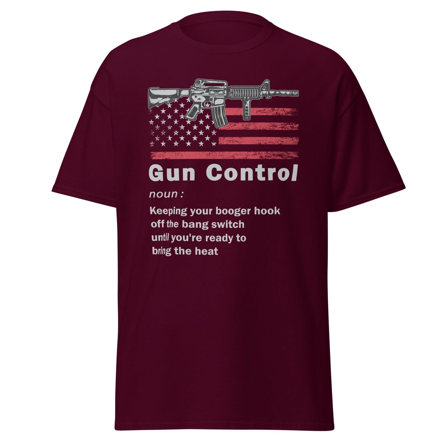 Liberty & Lead Apparel Maroon / S Gun Control - Men's Classic Tee