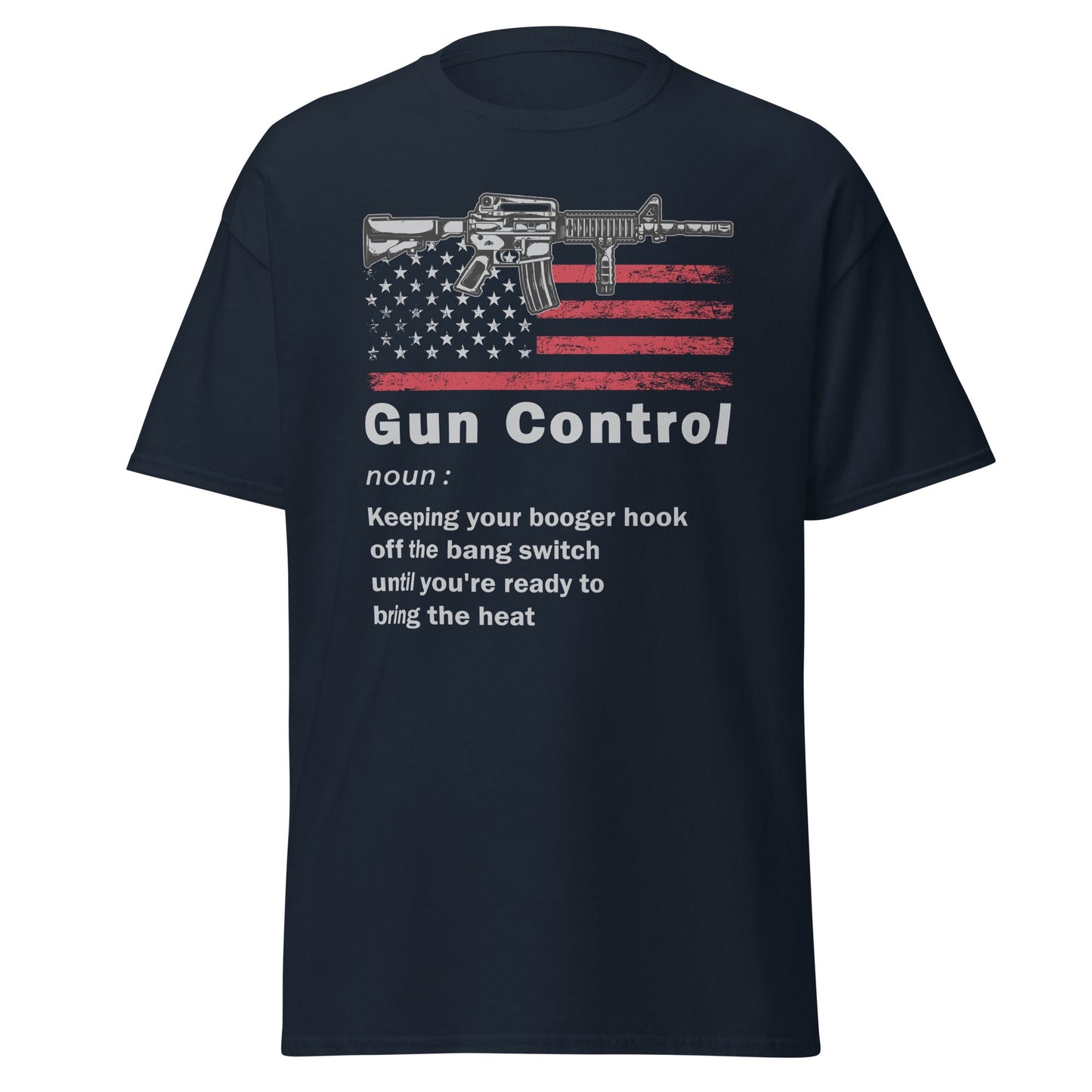 Liberty & Lead Apparel Navy / S Gun Control - Men's Classic Tee