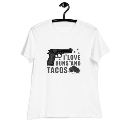 Liberty & Lead Apparel Guns and Tacos 2 - Ladies Relaxed Tee