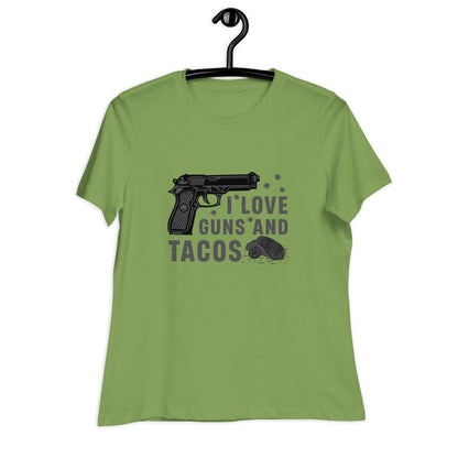 Liberty & Lead Apparel Guns and Tacos 2 - Ladies Relaxed Tee