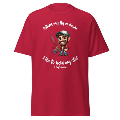 Liberty & Lead Apparel Cardinal / S I Like to Hold My Stick - Men's classic tee