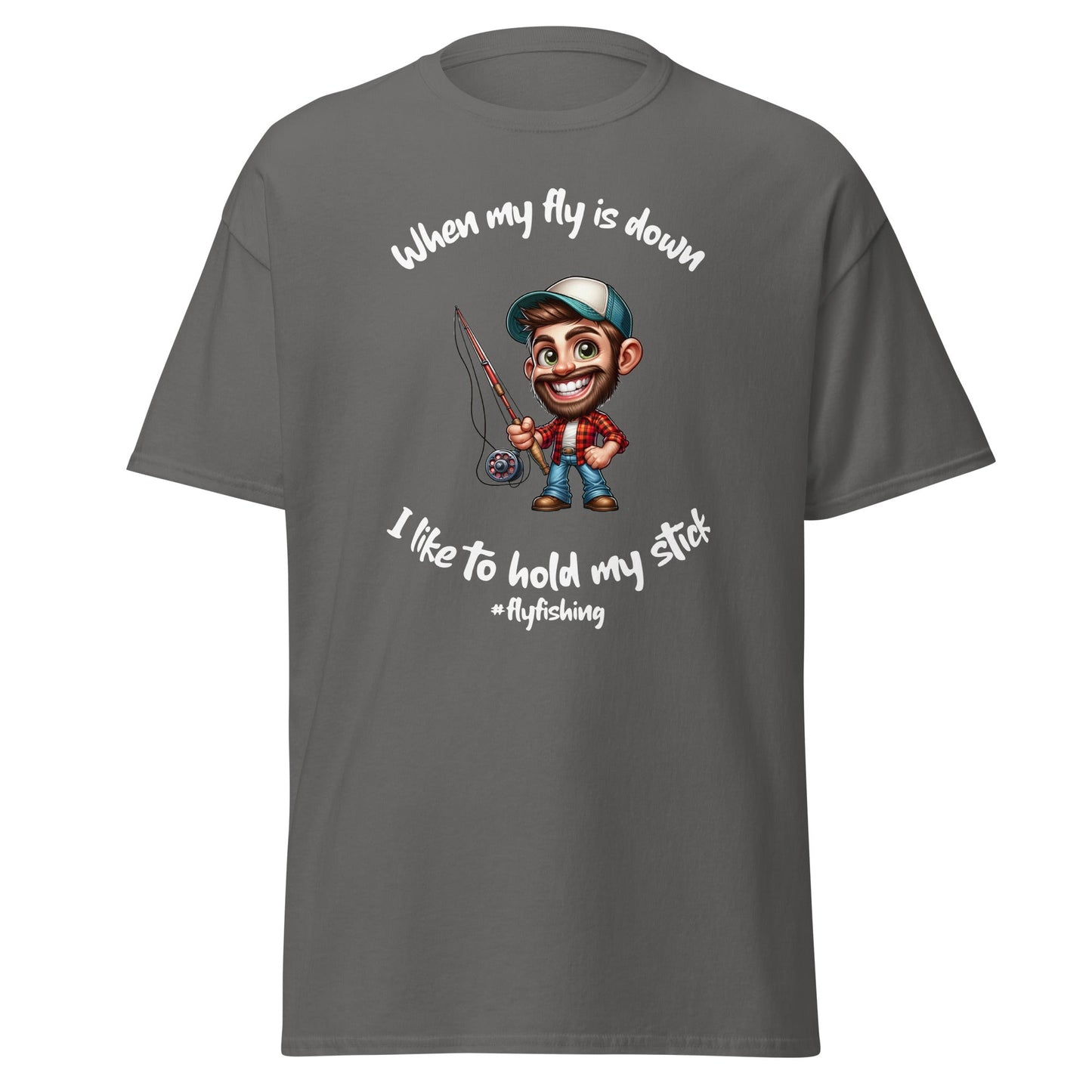 Liberty & Lead Apparel Charcoal / S I Like to Hold My Stick - Men's classic tee