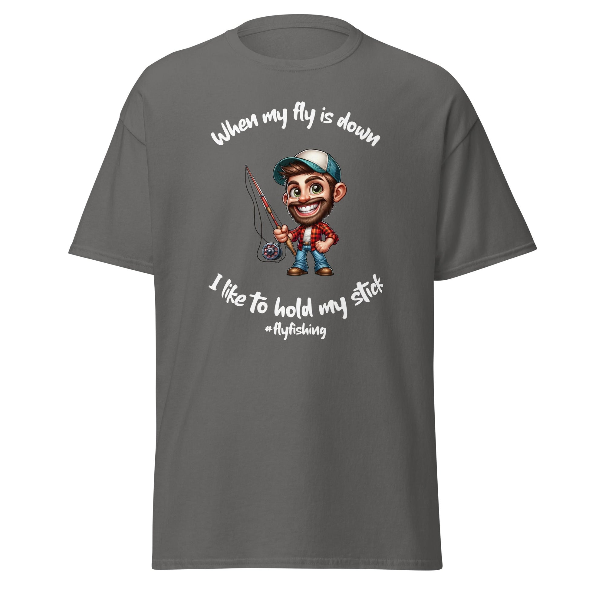 Liberty & Lead Apparel Charcoal / S I Like to Hold My Stick - Men's classic tee