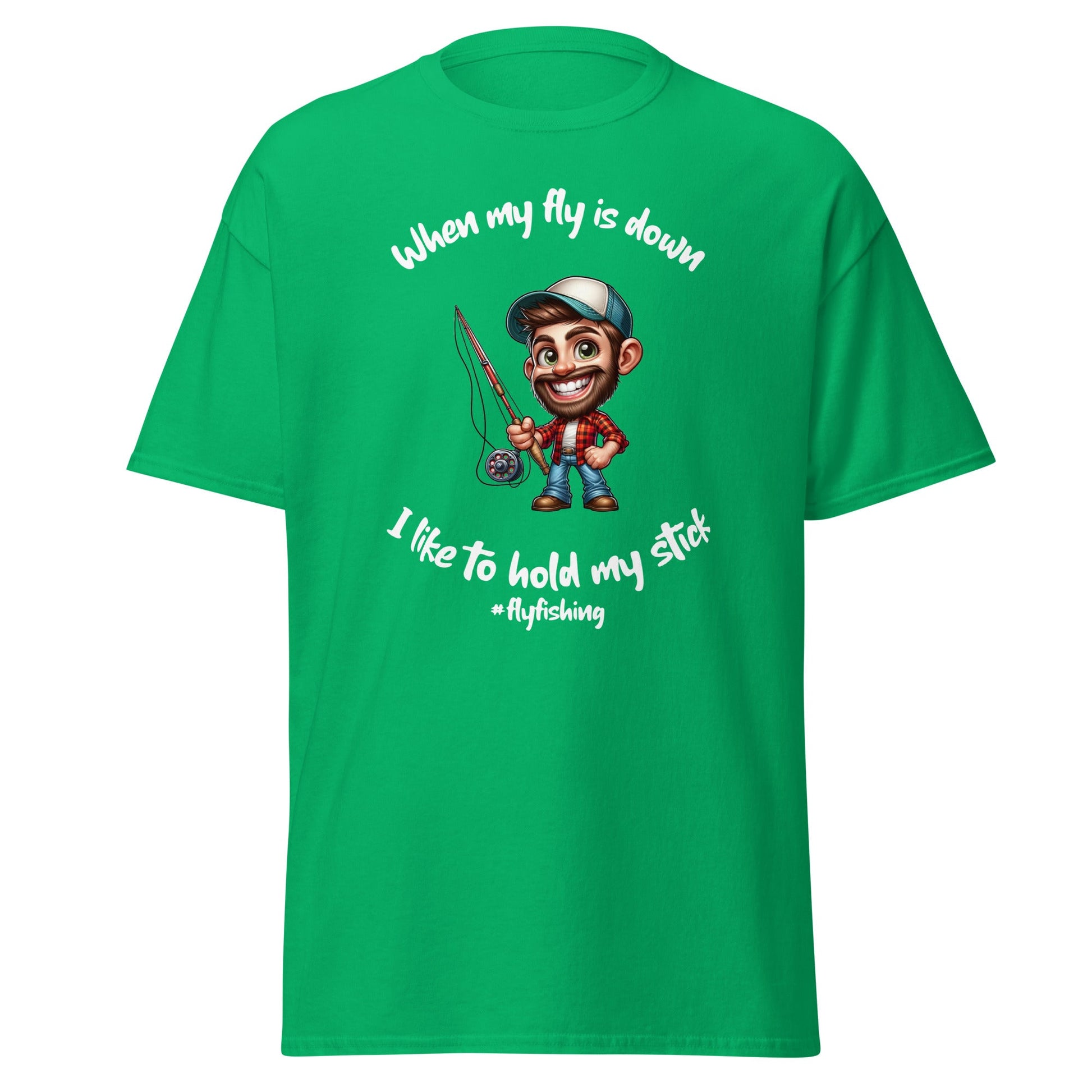 Liberty & Lead Apparel Irish Green / S I Like to Hold My Stick - Men's classic tee