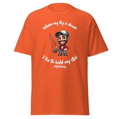 Liberty & Lead Apparel Orange / S I Like to Hold My Stick - Men's classic tee