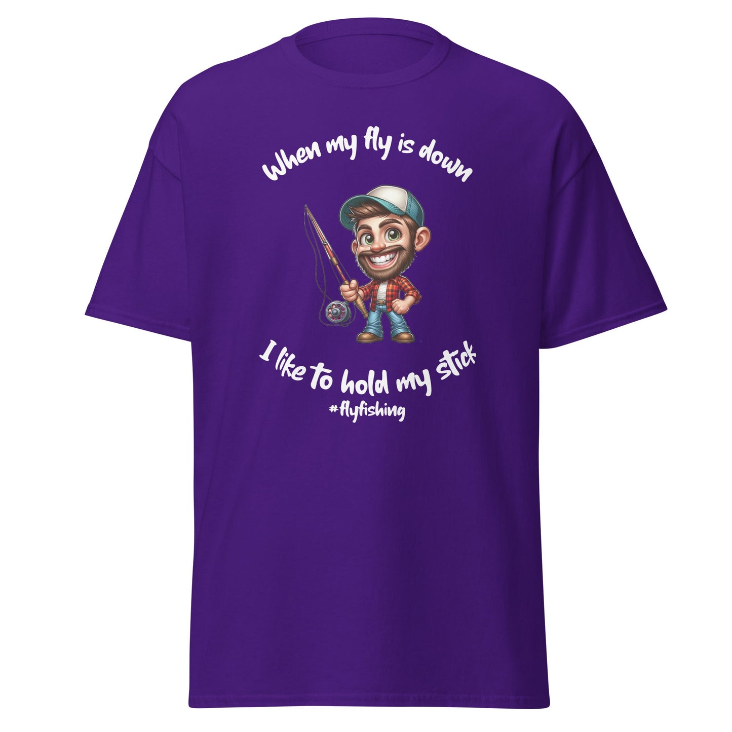 Liberty & Lead Apparel Purple / S I Like to Hold My Stick - Men's classic tee