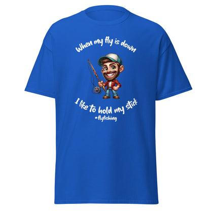 Liberty & Lead Apparel Royal / S I Like to Hold My Stick - Men's classic tee