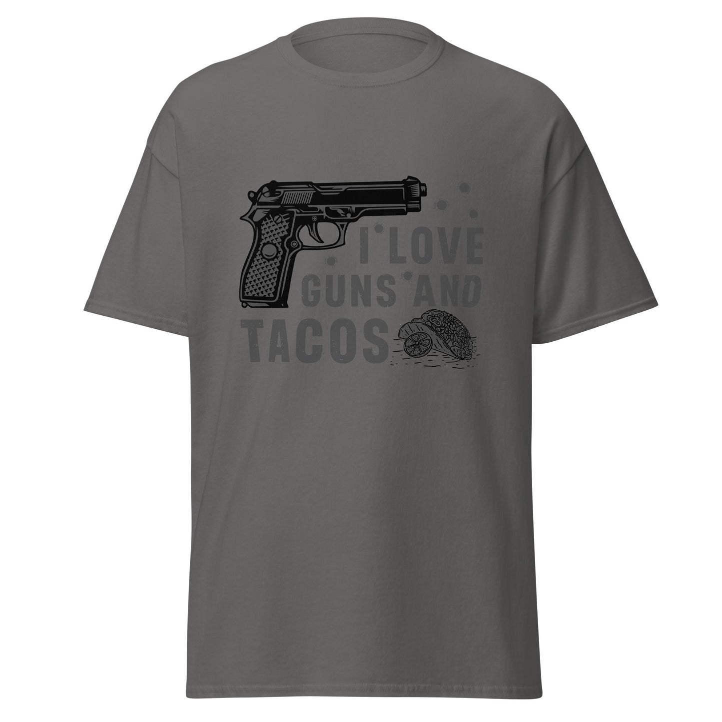 Liberty & Lead Apparel Charcoal / S I Love Guns and Tacos 2 - Men's Classic Tee