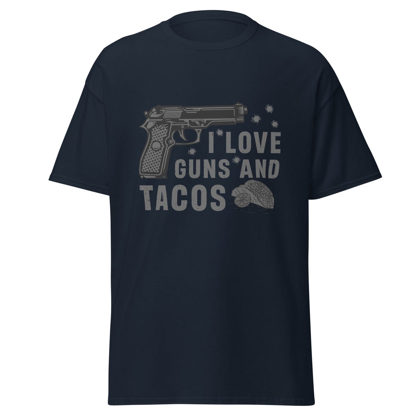 Liberty & Lead Apparel Navy / S I Love Guns and Tacos 2 - Men's Classic Tee