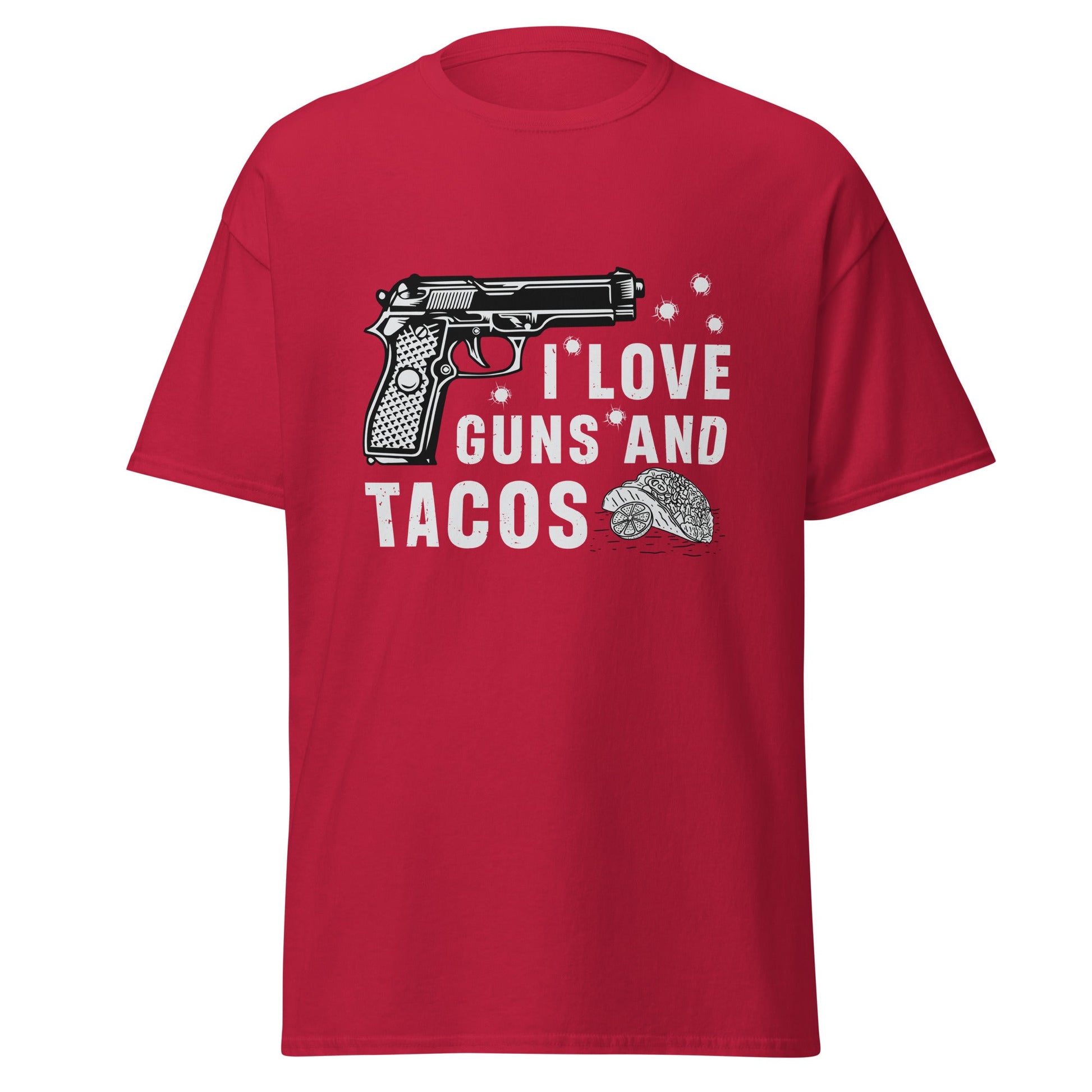 Liberty & Lead Apparel Cardinal / S I Love Guns and Tacos 2 / Tacos and Guns / But First Tacos  - Men's Classic Tee