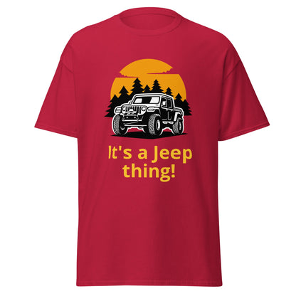 Liberty & Lead Apparel Cardinal / S It's a Jeep Thing / Jeep Lovers / Ain't Nothin' But / Off Road Enthusiast - Men's Classic Tee