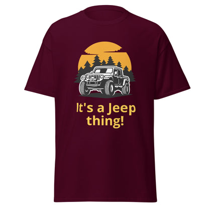 Liberty & Lead Apparel Maroon / S It's a Jeep Thing / Jeep Lovers / Ain't Nothin' But / Off Road Enthusiast - Men's Classic Tee