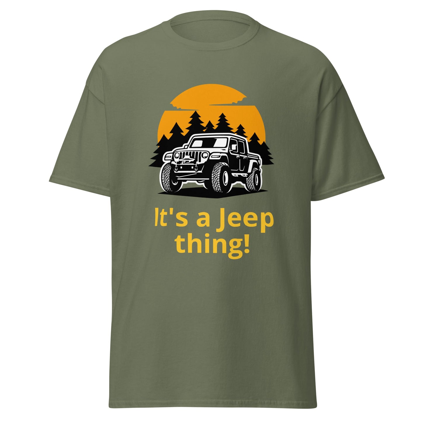 Liberty & Lead Apparel Military Green / S It's a Jeep Thing / Jeep Lovers / Ain't Nothin' But / Off Road Enthusiast - Men's Classic Tee