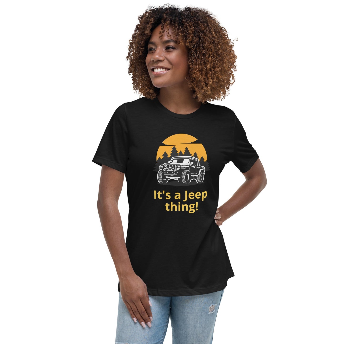 Liberty & Lead Apparel Black / S It's A Jeep Thing - Ladies Relaxed Tee