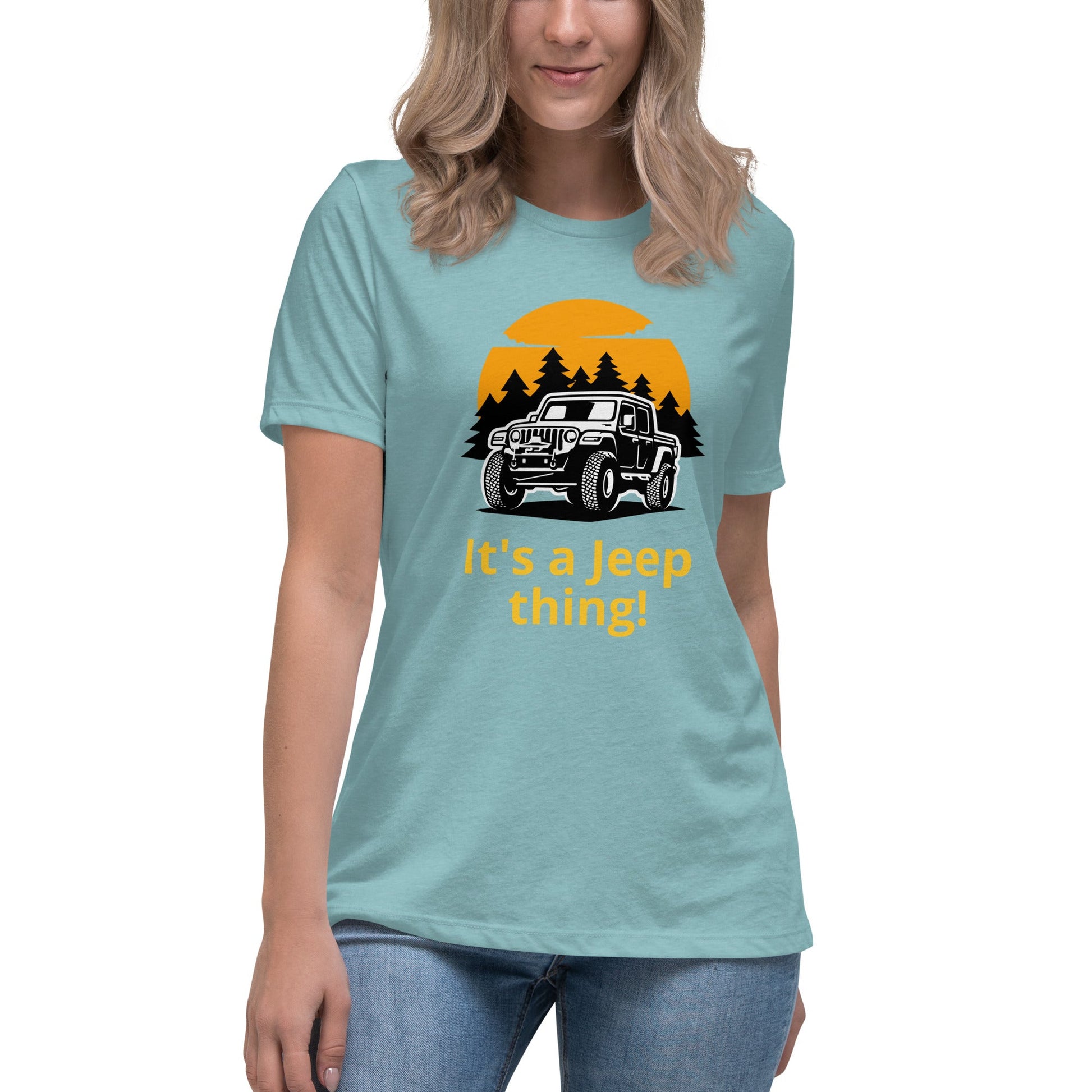 Liberty & Lead Apparel Heather Blue Lagoon / S It's A Jeep Thing