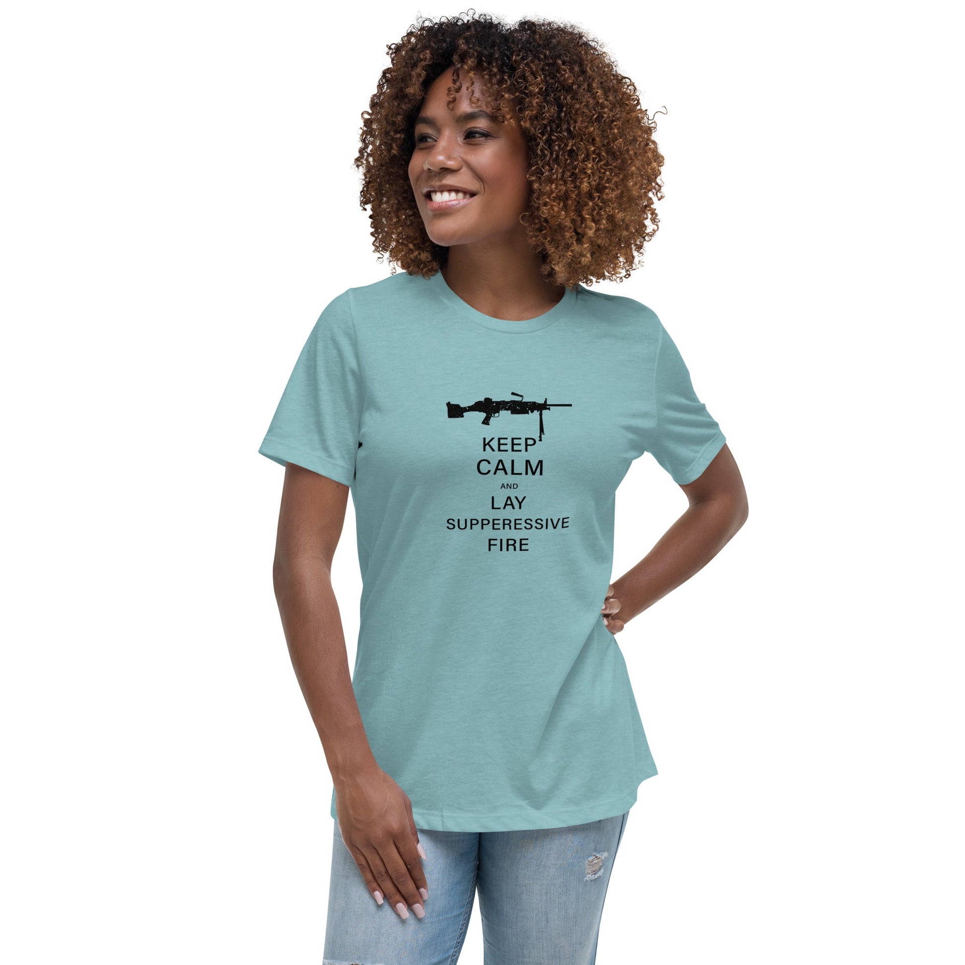 Liberty & Lead Apparel Heather Blue Lagoon / S Keep Calm 2