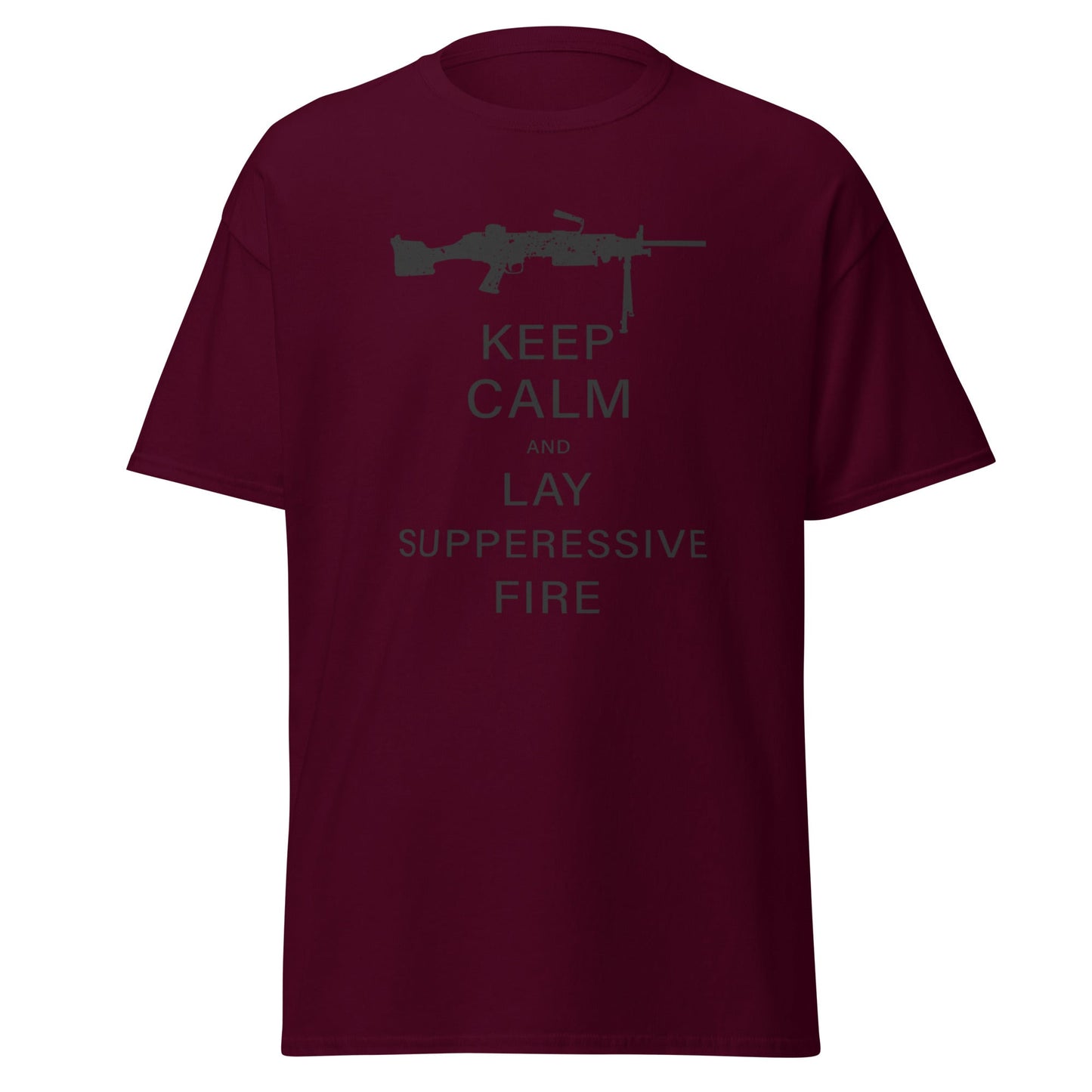 Liberty & Lead Apparel Maroon / S Keep Calm 2 - Men's Classic Tee